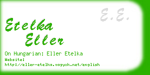 etelka eller business card